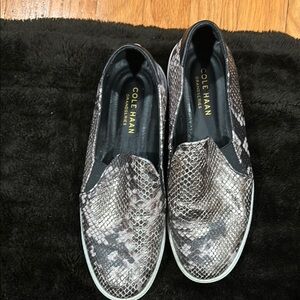 Cole Haan Snake Skin Print Shoes ..Leather